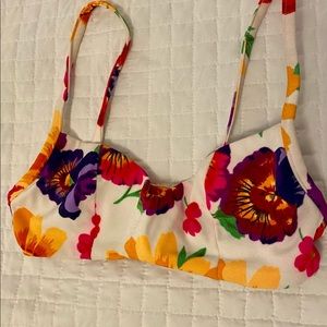 Vintage Tropical Bikini Top